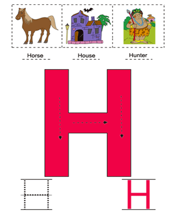 Letter H Sheet