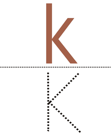 Small Alphabet K Sheet
