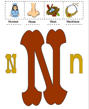 Alphabet N Sheet