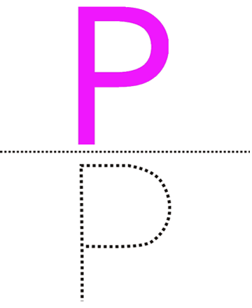 Capital Alpahbet P Sheet