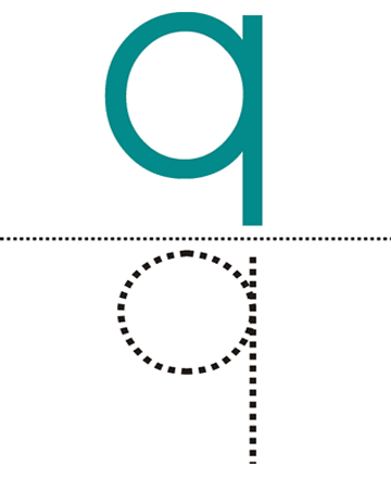 Small Alphabet Q Sheet