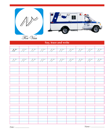 Small Cursive Letter W Sheet