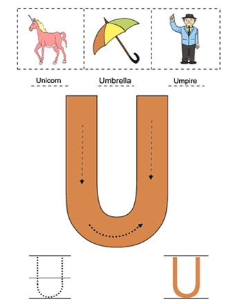 Letter U Sheet