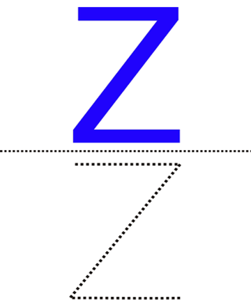 Capital Alpahbet Z Sheet